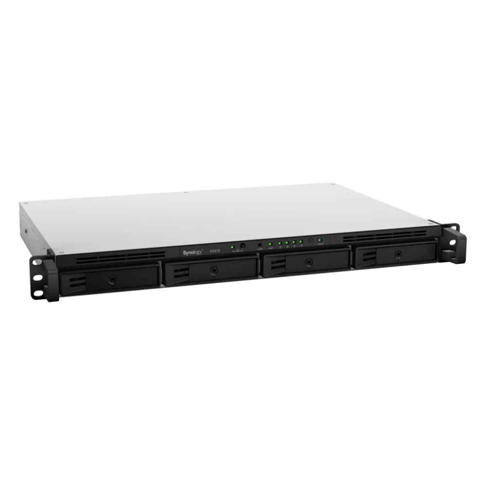Unidad de Expansión Synology RX418 | 4 Bahías SATA HDD/SSD 3.5" y 2.5" | eSATA | Profundidad 30 cm | Compatible con RackStation 1U | Administración DSM. – vista 3
