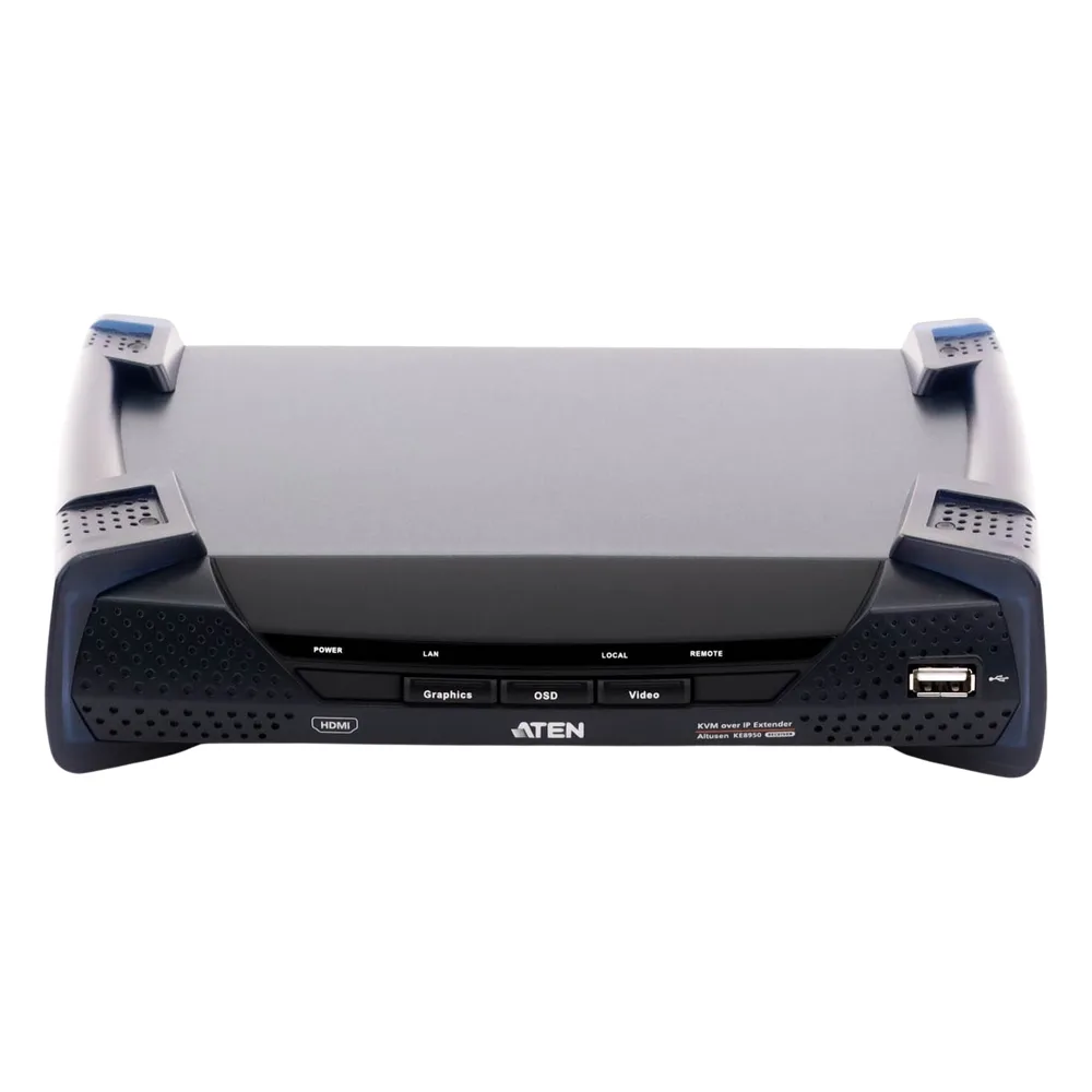 Unidad receptora extensora 4K HDMI KVM sobre IP – vista 7