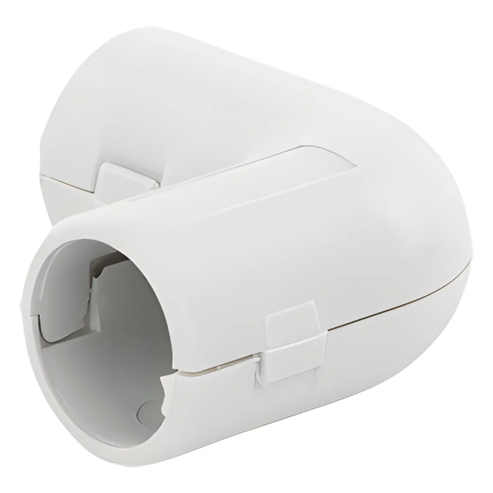 Unión en "L" (Codo) para tubería rígida, recomendado para cable eléctrico, PVC Auto-extinguible, de 16 mm – vista 2