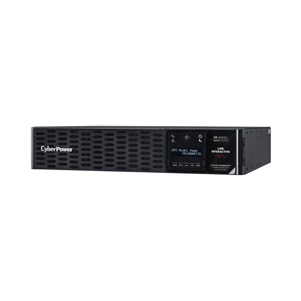 UPS de 1000 VA /1000 W, Topología Línea Interactiva, Entrada 120 Vca NEMA 5-15P, Onda Senoidal Pura, Torre o Rack 2 UR, Con 8 Tomas NEMA 5-15R – vista 2