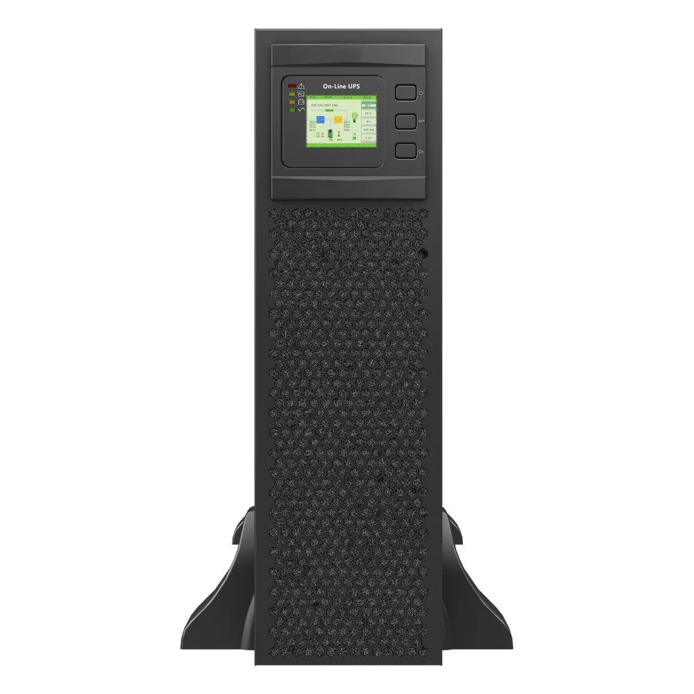 UPS de 20 KVA/20 kW, Online Doble Conversión, 220 Vac L-L de Entrada 3 Fases, Entrada Hardwired, Onda Senoidal Pura, Torre o Rack