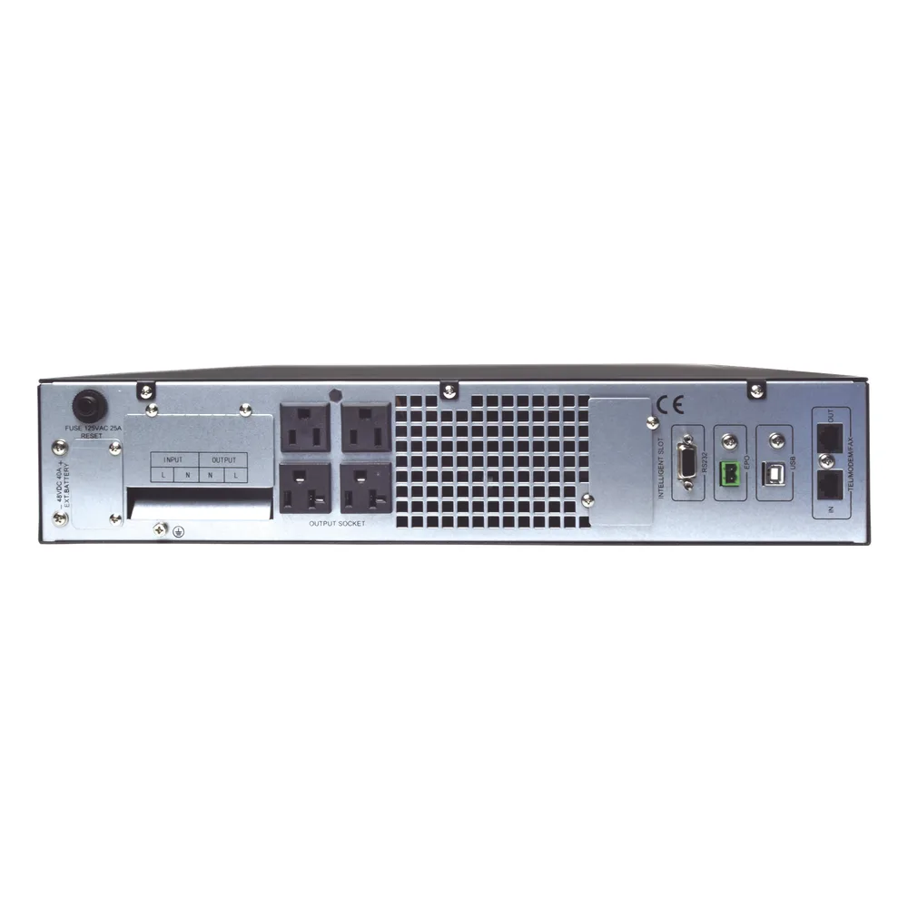 UPS de 2000VA/1800W / Topología On-Line Doble Conversión / Entrada y Salida de 120 Vca / Clavija de Entrada NEMA 5-20P / Pantalla LCD Configurable / Formato Rack/Torre – vista 8