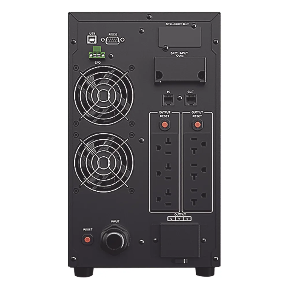 UPS de 3000 VA/2700 W, Online Doble Conversión, Entrada 120 Vca NEMA L5-30P, Onda Senoidal Pura, Tipo Torre, Con 6 Tomas NEMA 5-20R y 1 Block Hardwired – vista 3