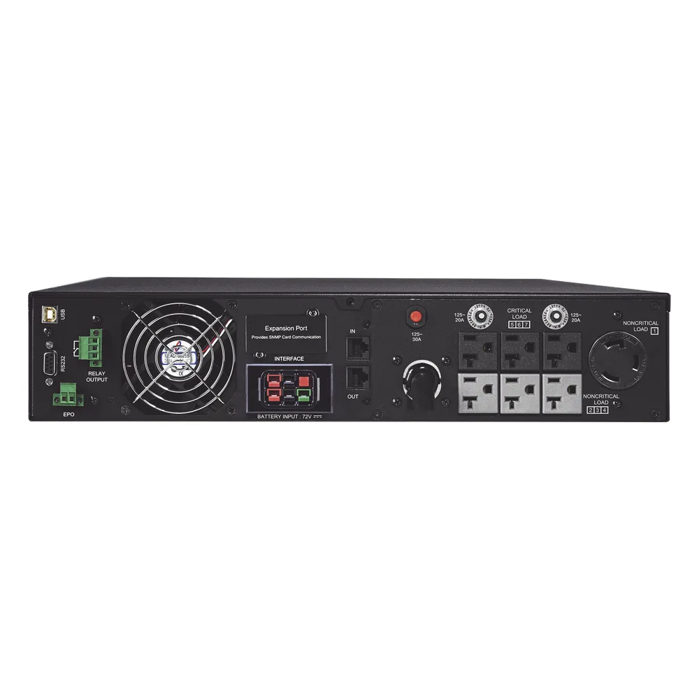 UPS de 3000 VA/2700 W, Online Doble Conversión, Entrada 120 Vca NEMA L5-30P, Onda Senoidal Pura, Torre o Rack de 2 UR, Con 6 Tomas NEMA 5-20R y 1 NEMA L5-30R – vista 2