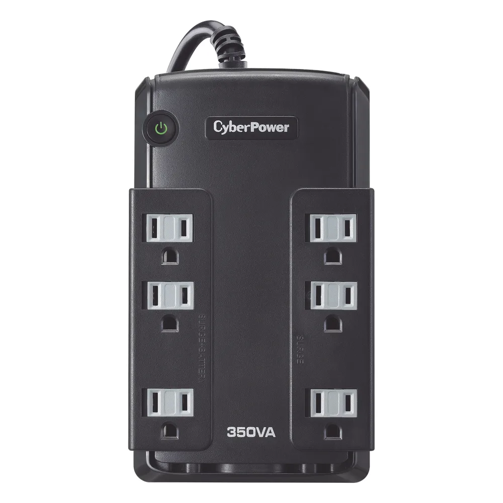 UPS de 350 VA/255 W, Topología Standby, Entrada 120 Vca NEMA 5-15P, Tipo Gabinete Compacto, Con 6 Tomas NEMA 5-15R – vista 2