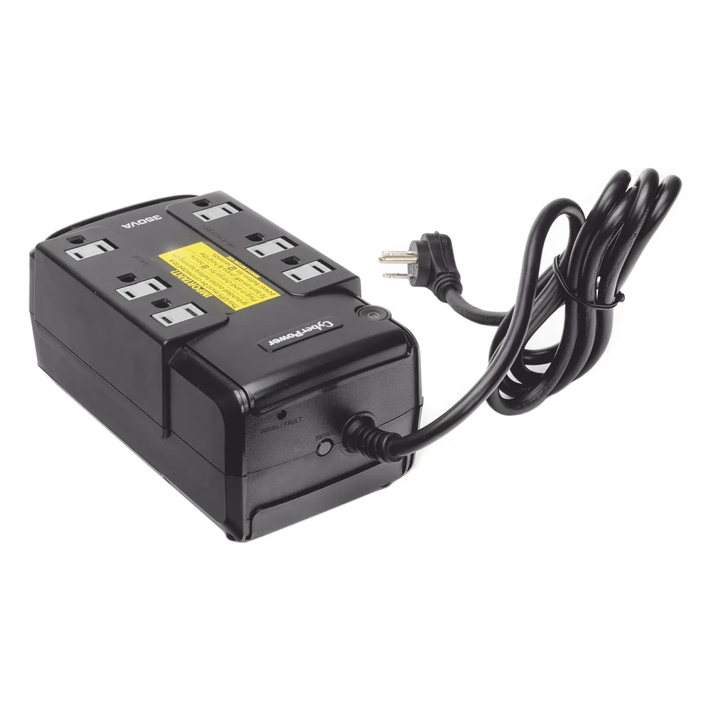 UPS de 350 VA/255 W, Topología Standby, Entrada 120 Vca NEMA 5-15P, Tipo Gabinete Compacto, Con 6 Tomas NEMA 5-15R – vista 5