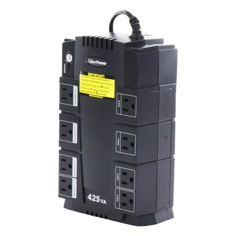 UPS de 425 VA/255 W, Topología Standby, Entrada 120 Vca NEMA 5-15P, Tipo Gabinete Compacto, Con 8 Tomas NEMA 5-15R – vista 6