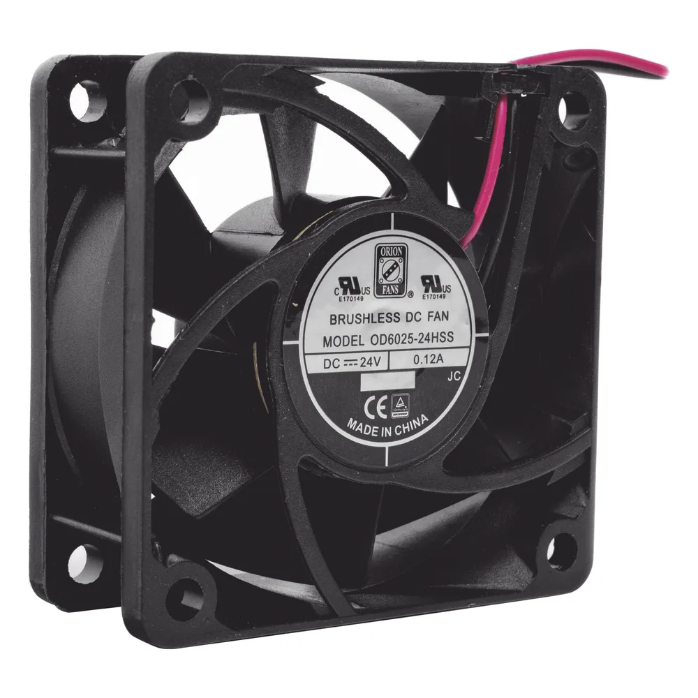 Ventilador Anticondensante Axial Cuadrado, 60x60x25 mm, 24 Vcc, 4500 RPM, 2.9 W, 0.12 A, Flujo de Aire de 25.0 CFM, Unión Sellada. – vista 3