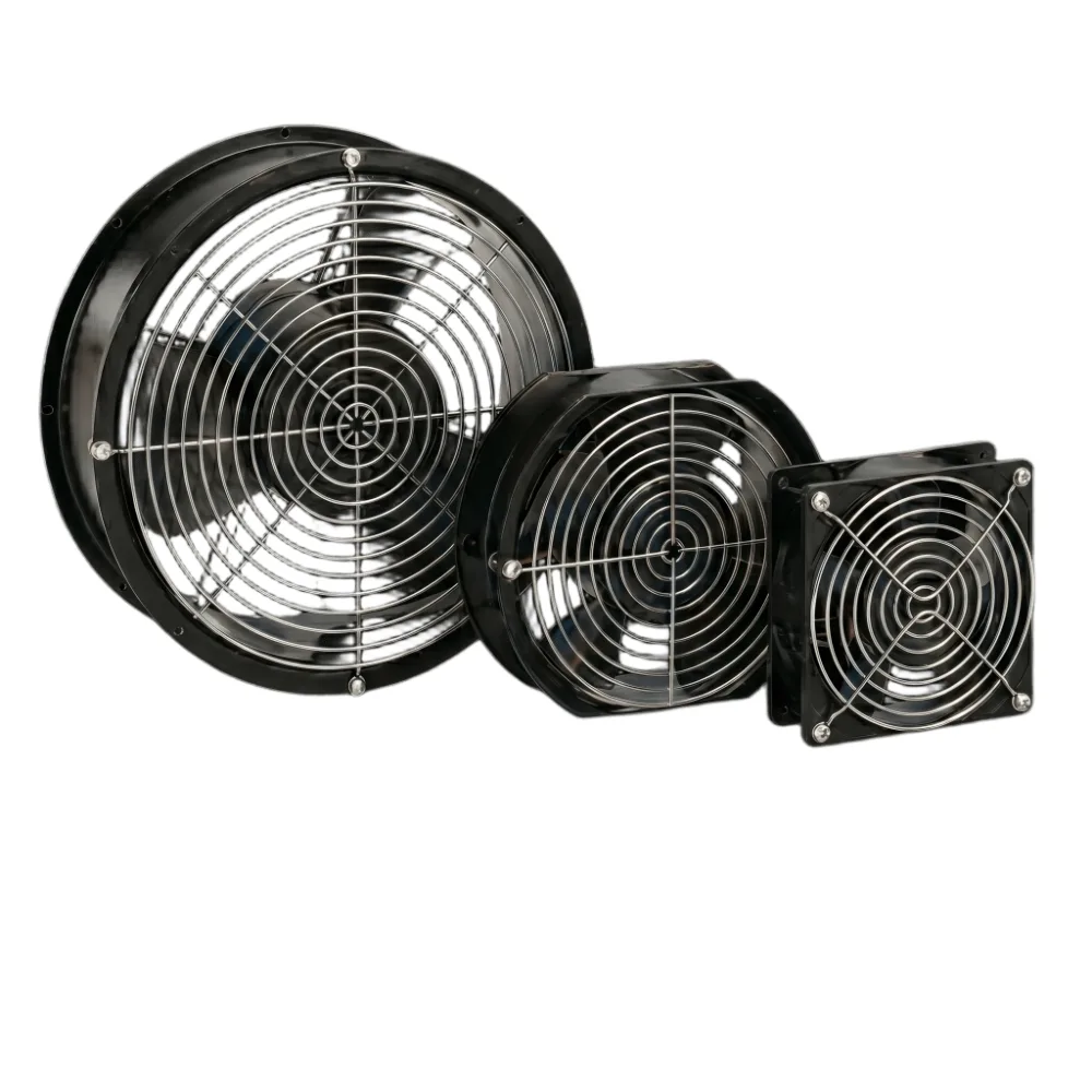Ventilador Axial Compacto 6 Pulgadas / 115VAC / 102CFM / Silencioso / Acero Negro / 50,000 Horas Operación