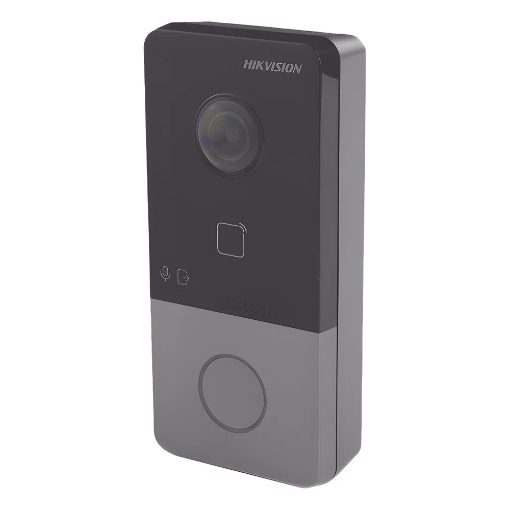 Videoportero IP 2 Megapixel / PoE Estandar / IP65  / Apertura desde Hik-connect / Soporta 1 Departamento y Hasta 6 Monitores / Soporta Tarjetas Mifare / 1 Salida Relay – vista 2