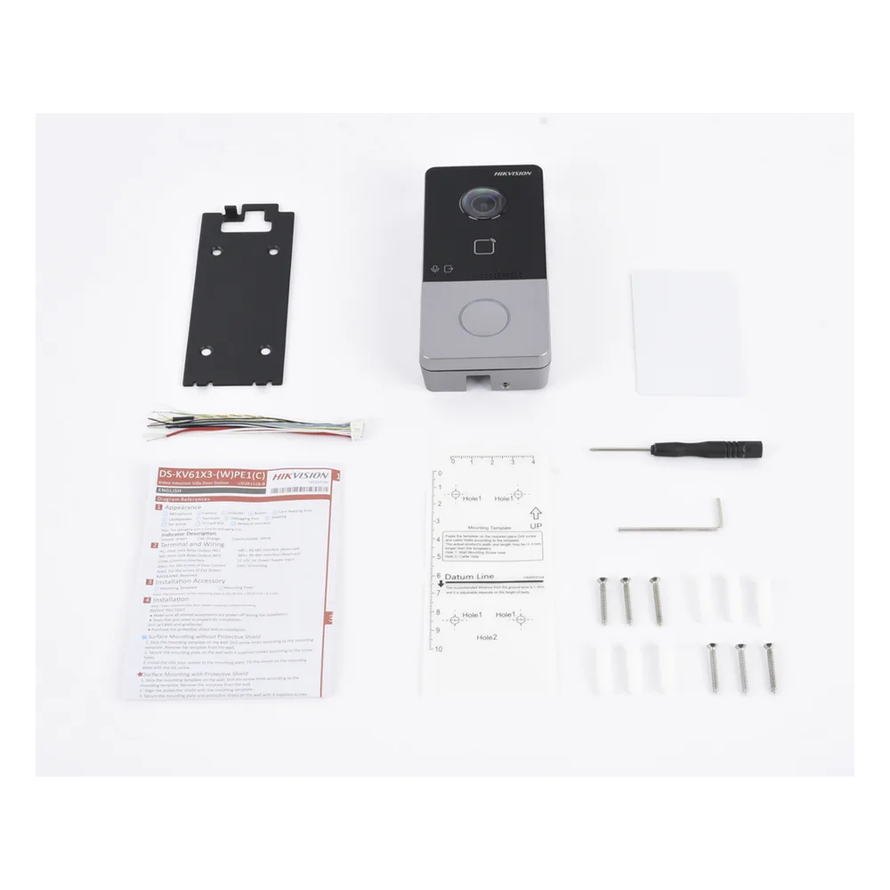 Videoportero IP 2 Megapixel / PoE Estandar / IP65  / Apertura desde Hik-connect / Soporta 1 Departamento y Hasta 6 Monitores / Soporta Tarjetas Mifare / 1 Salida Relay – vista 5