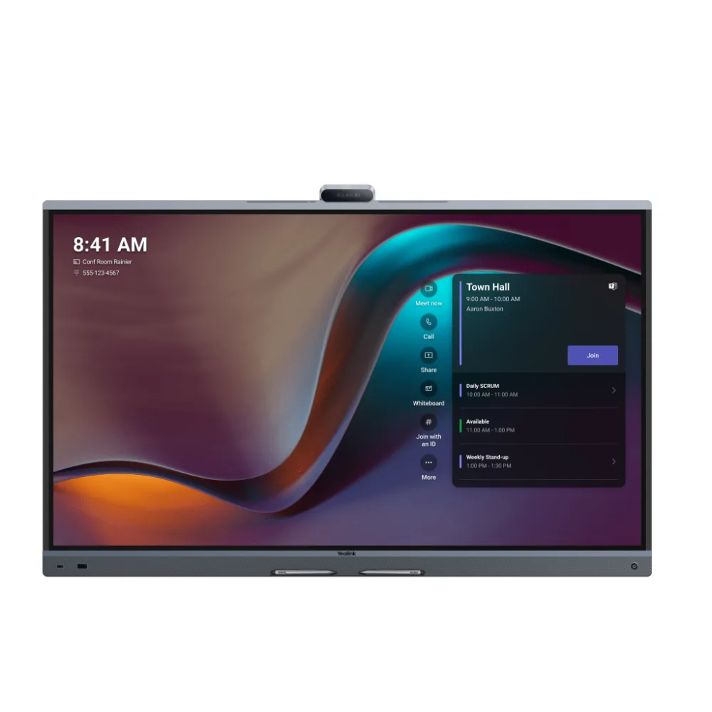 Yealink MeetingBoard 86 Pro, Centro de Colaboración Inteligente con IA, 4K UHD, Android 13, Micrófonos Integrados y Cámara Ultra Gran Angular