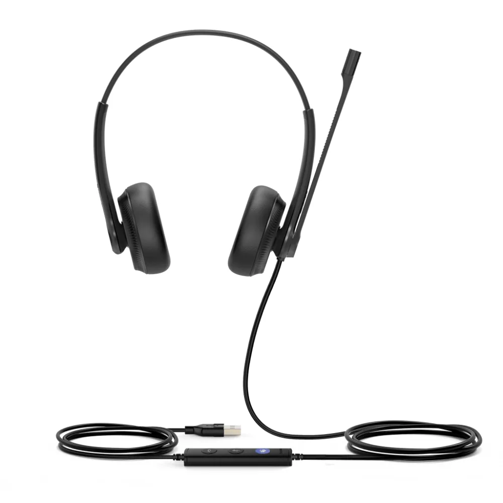 Yealink UH34 Dual, versión UC, cancelación de ruido USB-A con indicador de ocupado – vista 2