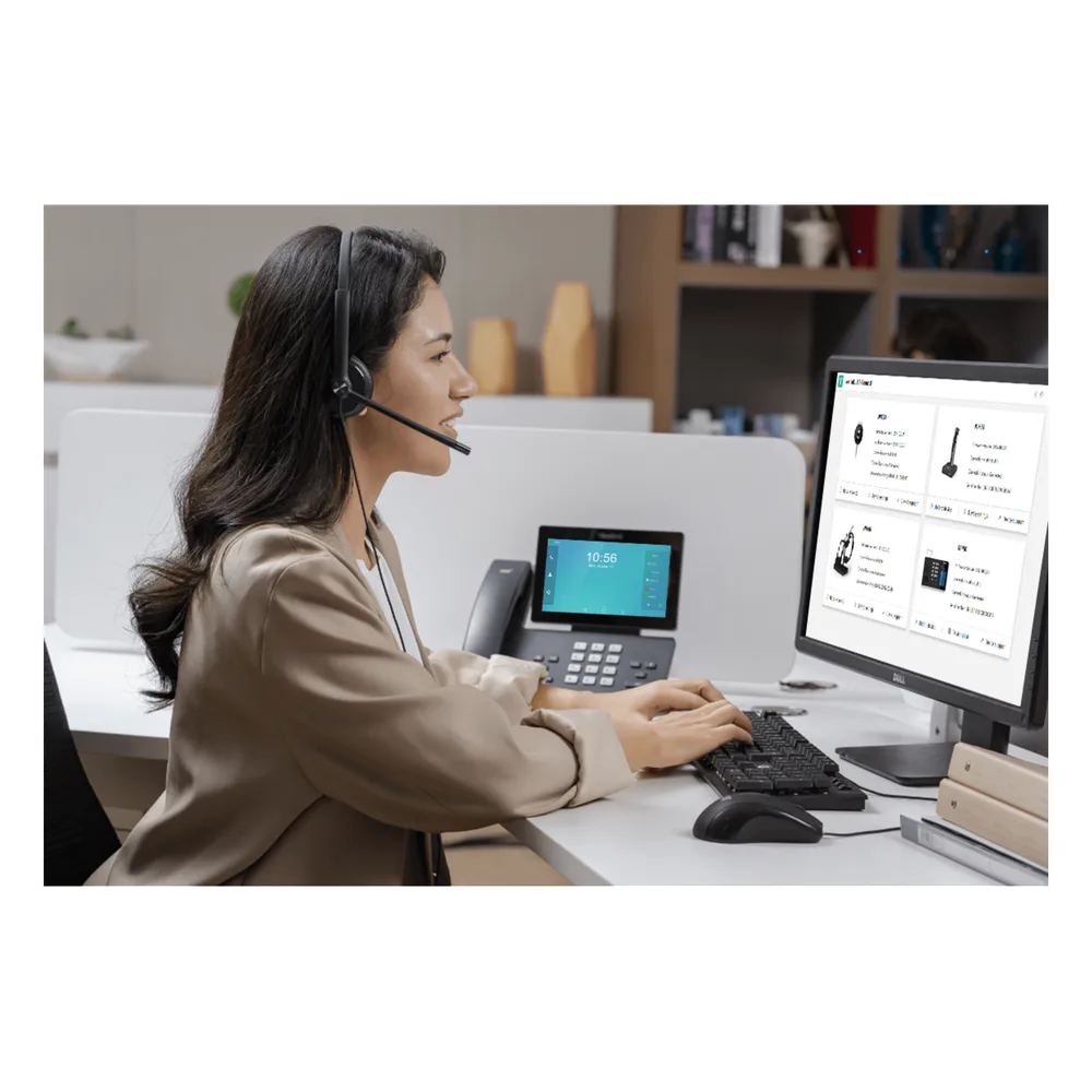 Yealink UH34 Dual, versión UC, cancelación de ruido USB-A con indicador de ocupado – vista 4