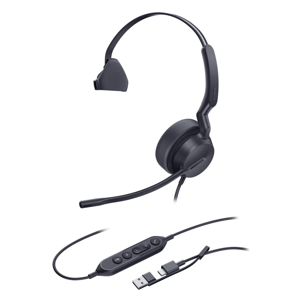 Yealink UH42 SE Mono, cancelación de ruido USB-C/A y 3,5 mm con indicador de ocupado, plug and play – vista 2