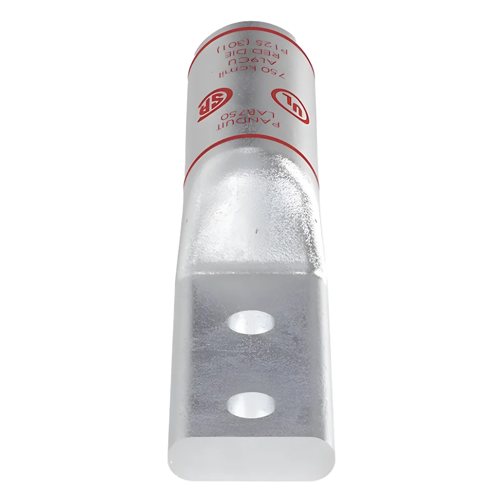 Zapata de compresión Aluminio LAB750-12-24R para cal. 750 Kcmil, Doble barreno para tornillo prisionero de 1/2, Espaciado de orificio 44.45mm, 1 Pz – vista 2