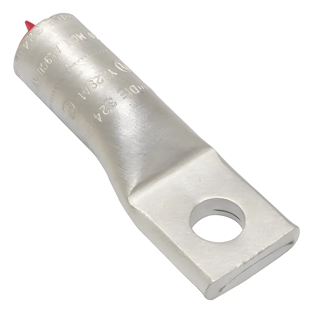 Zapata de Compresión de Aluminio para usarse para conductores de Cu y Al para Tornillo 1/2 "  y Calibre 250 KCMIL.