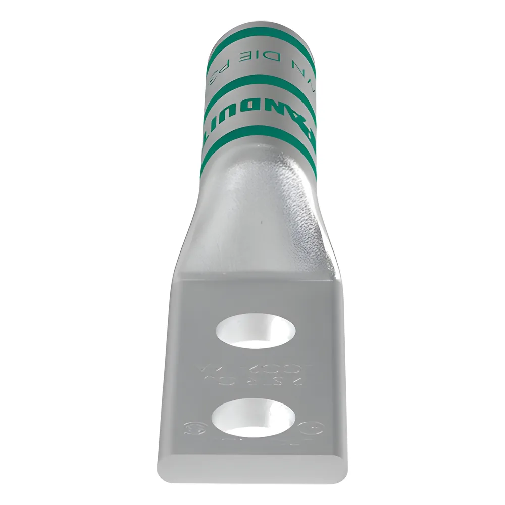 Zapata de compresión LCC2-14A-Q para cal. 2 Awg, Doble barreno para tornillo prisionero de 1/4, Espaciado de orificio 16 mm, 1 Pz – vista 3