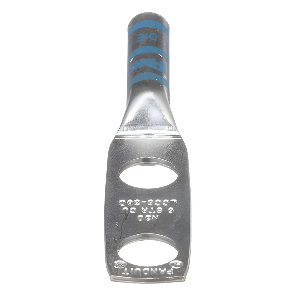 Zapata de compresión LCC6-38D-L para cal. 6 Awg, Doble barreno para tornillo prisionero de 3/8, Espaciado de orificio 25.4mm, 1 Pz – vista 3