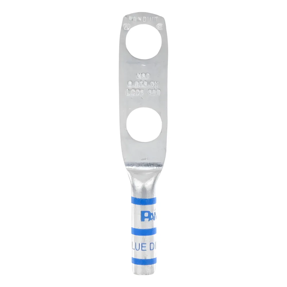 Zapata de compresión LCC6-38D-L para cal. 6 Awg, Doble barreno para tornillo prisionero de 3/8, Espaciado de orificio 25.4mm, 1 Pz – vista 5